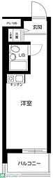 菱和パレス旗の台 ワンルームの間取図画像