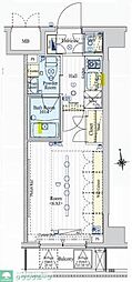 ブライズ馬込 1Kの間取図画像