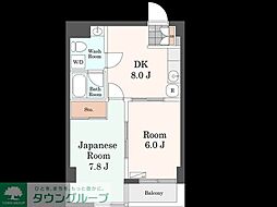 ノアール 2DKの間取図画像