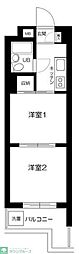 コートハウス中延 2Kの間取図画像