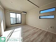 最上階角部屋のリビング