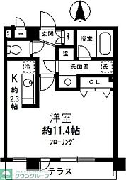 ラインハウス池上 1Kの間取図画像