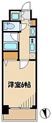 スカイコート蒲田ガーデン 1Kの間取図画像