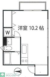 シェスタカメオ ワンルームの間取図画像