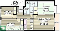 リンズハウス 3LDKの間取図画像