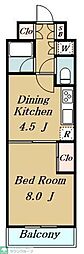 第1アイビーマンション 1DKの間取図画像