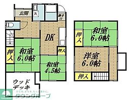 京王相模原線 橋本駅 バス23分 太井下車 徒歩4分の賃貸一戸建て 1階4DKの間取り