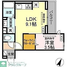 間取図画像 1LDK