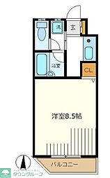 ＹＤＥＡＬＥ　ＴＵＲＵＫＡＷＡ 3階1Kの間取り