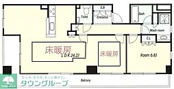 ポレスター町田中町 4階1LDKの間取り