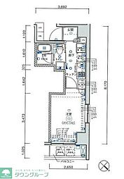 レーヴ町田ＶＡ 11階1Kの間取り