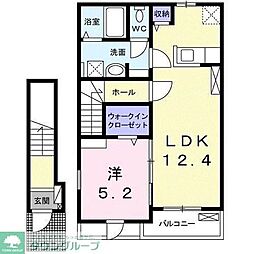 ラフレシール 1LDKの間取図画像