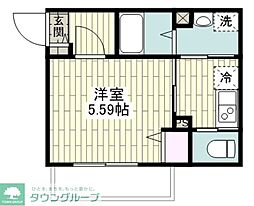 フルセイル古淵II 1Kの間取図画像