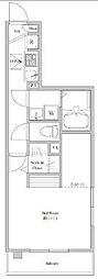 ブランミュール町田 1Kの間取図画像
