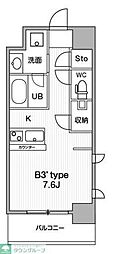 JMFResidence町田 ワンルームの間取図画像