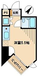 ドミトリー原町田 ワンルームの間取図画像