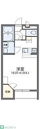 レオパレスオアシス 1Kの間取図画像