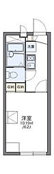 レオパレス綾部 1Kの間取図画像