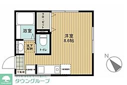 ラーク町田II ワンルームの間取図画像