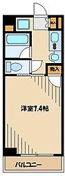 プライムハウス 1Kの間取図画像