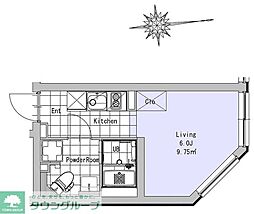 ＳＯＵ高田馬場II 3階1Kの間取り