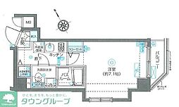 フェニックス西新宿参番館 2階1Kの間取り