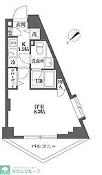ムーブメンツ西早稲田 1Kの間取図画像