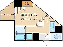 ガラ・シティ高田馬場 1Kの間取図画像