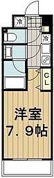 エミリブ下落合 1Kの間取図画像