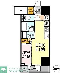 PIAS新宿三丁目 1LDKの間取図画像