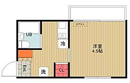 メゾンさ・え・ら 1Kの間取図画像