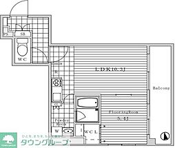 Fiss 1LDKの間取図画像
