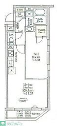アイルプレミアム西新宿 1LDKの間取図画像