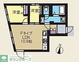 CREAL新高円寺 2LDKの間取図画像