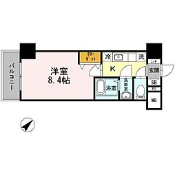 JPnoie早稲田 1Kの間取図画像