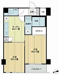 セントヒルズ落合 2Kの間取図画像