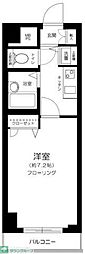 ヴェルト新宿 1Kの間取図画像