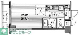 ガラ・ステージ西新宿 1Kの間取図画像