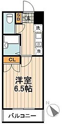 GrandVan目白台 1Kの間取図画像