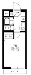 プライム池袋 1Kの間取図画像