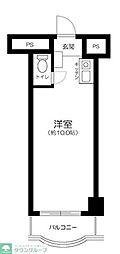 ニュー竹宝ビル ワンルームの間取図画像