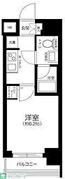 プレール・ドゥーク池袋 1Kの間取図画像