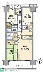 プラウドシティ金町アベニュー 820 8階3LDKの間取り