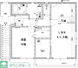 グランソフィア貝柄山 202 2階1SLDKの間取り