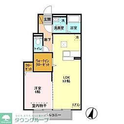 MTアーバンコート 1階1LDKの間取り