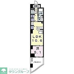 ヴェルジールおおたかの森 2階1LDKの間取り