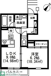 間取図画像 1LDK