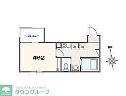 Fiorito六実 1Kの間取図画像
