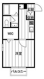 エテルノ 1Kの間取図画像