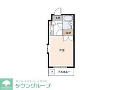 ロイヤルシティー壱番館 ワンルームの間取図画像